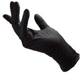 Disposable Gloves – Black Nitrile available in Perth from Excellent Tiling Services