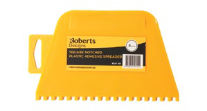 Square Notched Plastic Adhesive Spreader available in Perth from Excellent Tiling Services